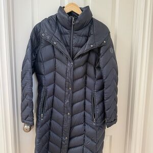 Calvin Klein Navy Puffer Coat